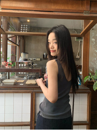 ribbon knit top