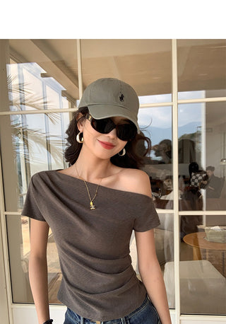 off-shoulder knit top