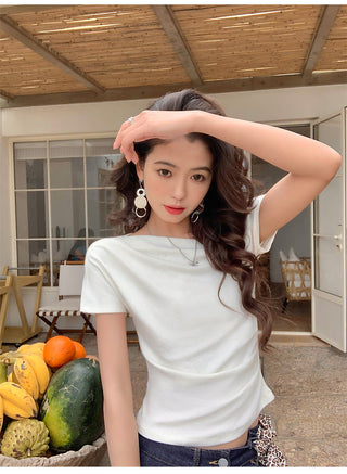 off-shoulder knit top