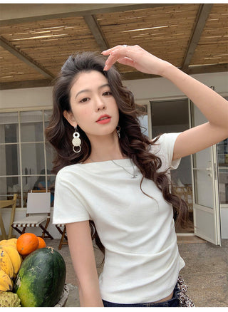 off-shoulder knit top