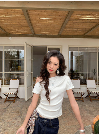 off-shoulder knit top