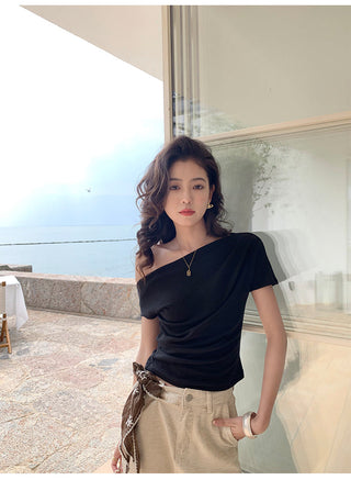 off-shoulder knit top