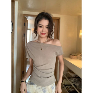 off-shoulder knit top