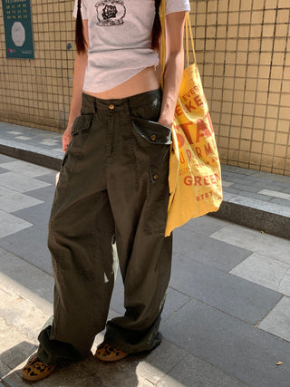 army green overalls