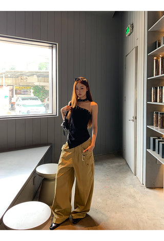 army green overalls