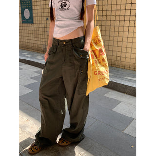 army green overalls