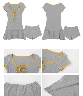 gray French dress