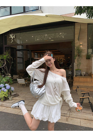 white sun top