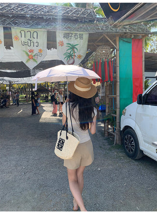 khaki retro shorts