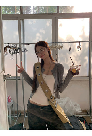 gray cardigan top