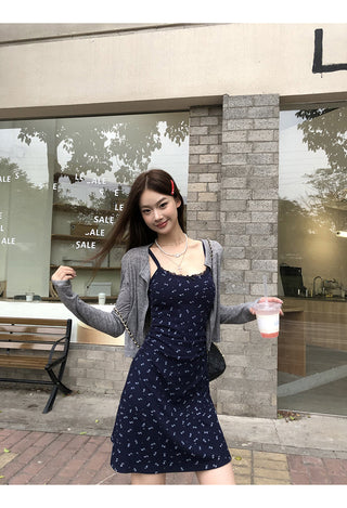gray cardigan top