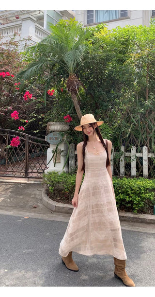 long sling dress
