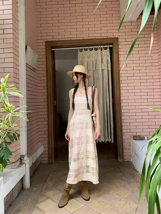 long sling dress