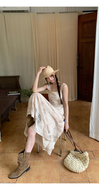 long sling dress