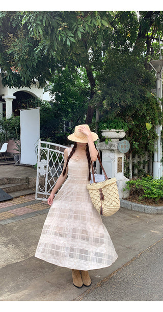 long sling dress