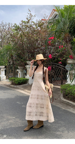 long sling dress