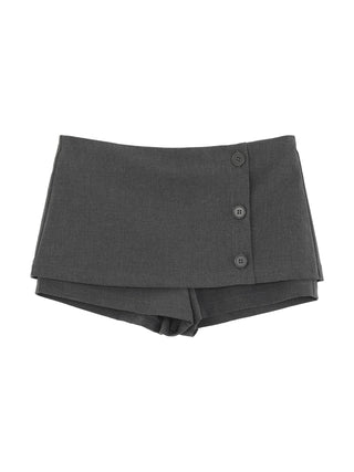 gray culotte skirt