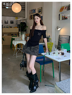 black strapless top
