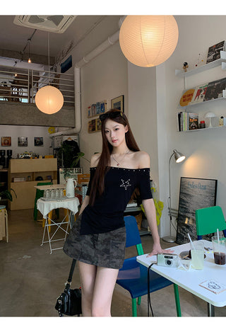 black strapless top