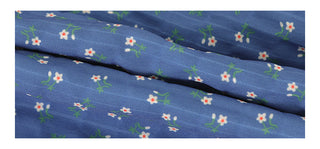 blue floral skirt