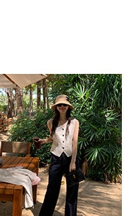 linen suit top