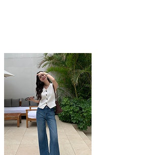 linen suit top