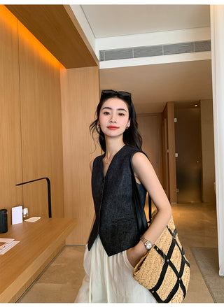 linen suit top