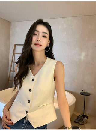 linen suit top
