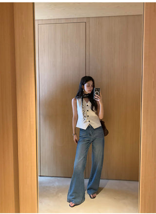linen suit top