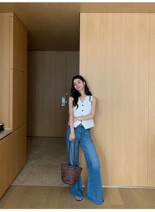 linen suit top
