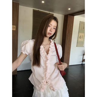 pink striped shirt