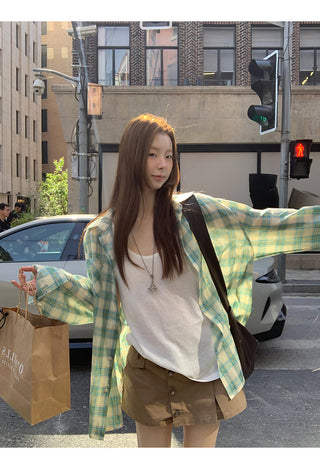plaid sun shirt