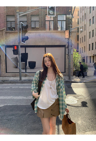 plaid sun shirt