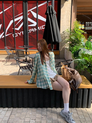 plaid sun shirt