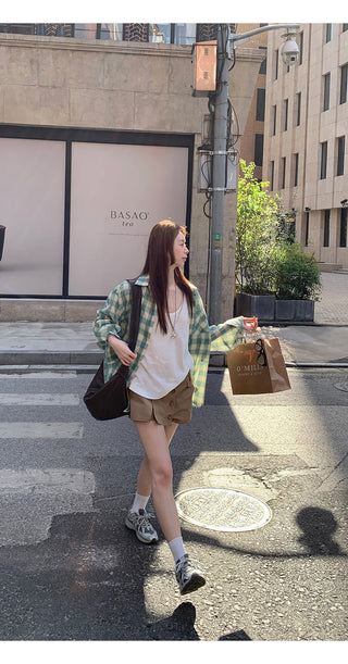 plaid sun shirt