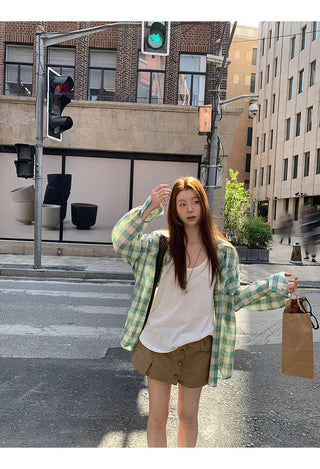 plaid sun shirt