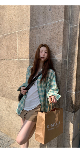plaid sun shirt