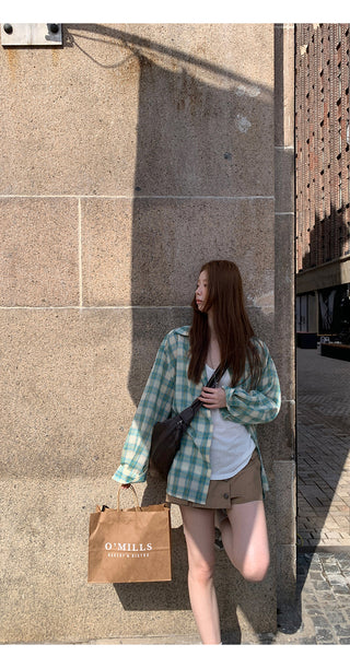 plaid sun shirt