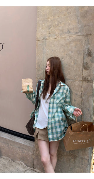 plaid sun shirt