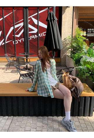 plaid sun shirt