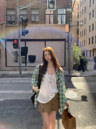 plaid sun shirt