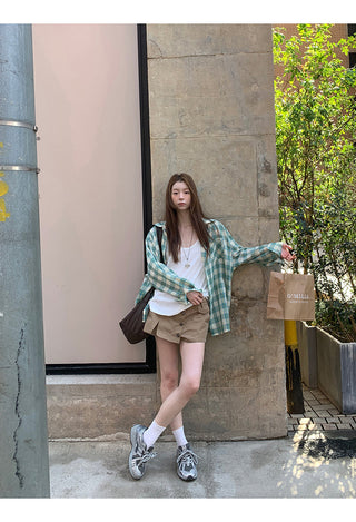 plaid sun shirt