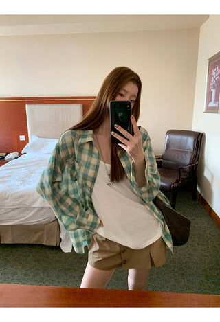 plaid sun shirt