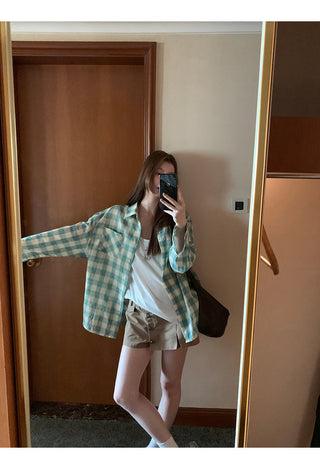 plaid sun shirt