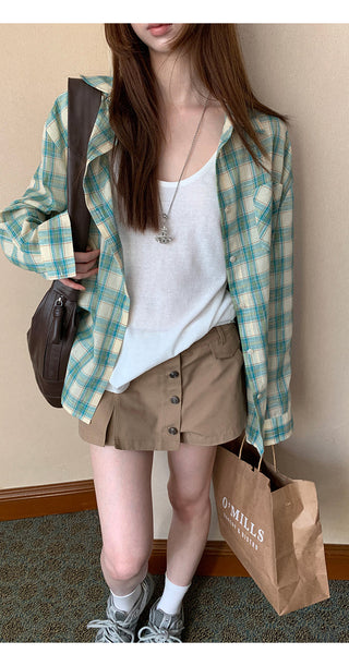 plaid sun shirt