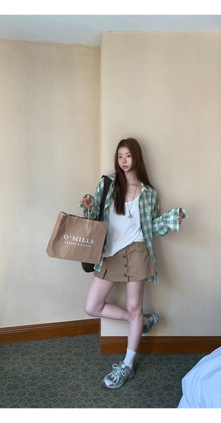 plaid sun shirt