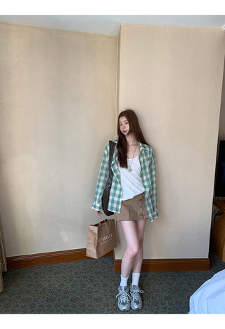 plaid sun shirt