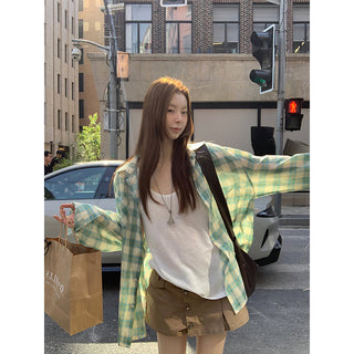 plaid sun shirt