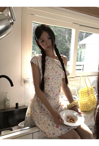 floral French dress