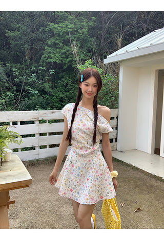 floral French dress